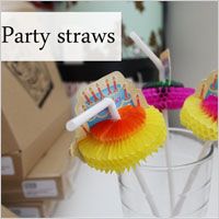 Party straws 12 { Set